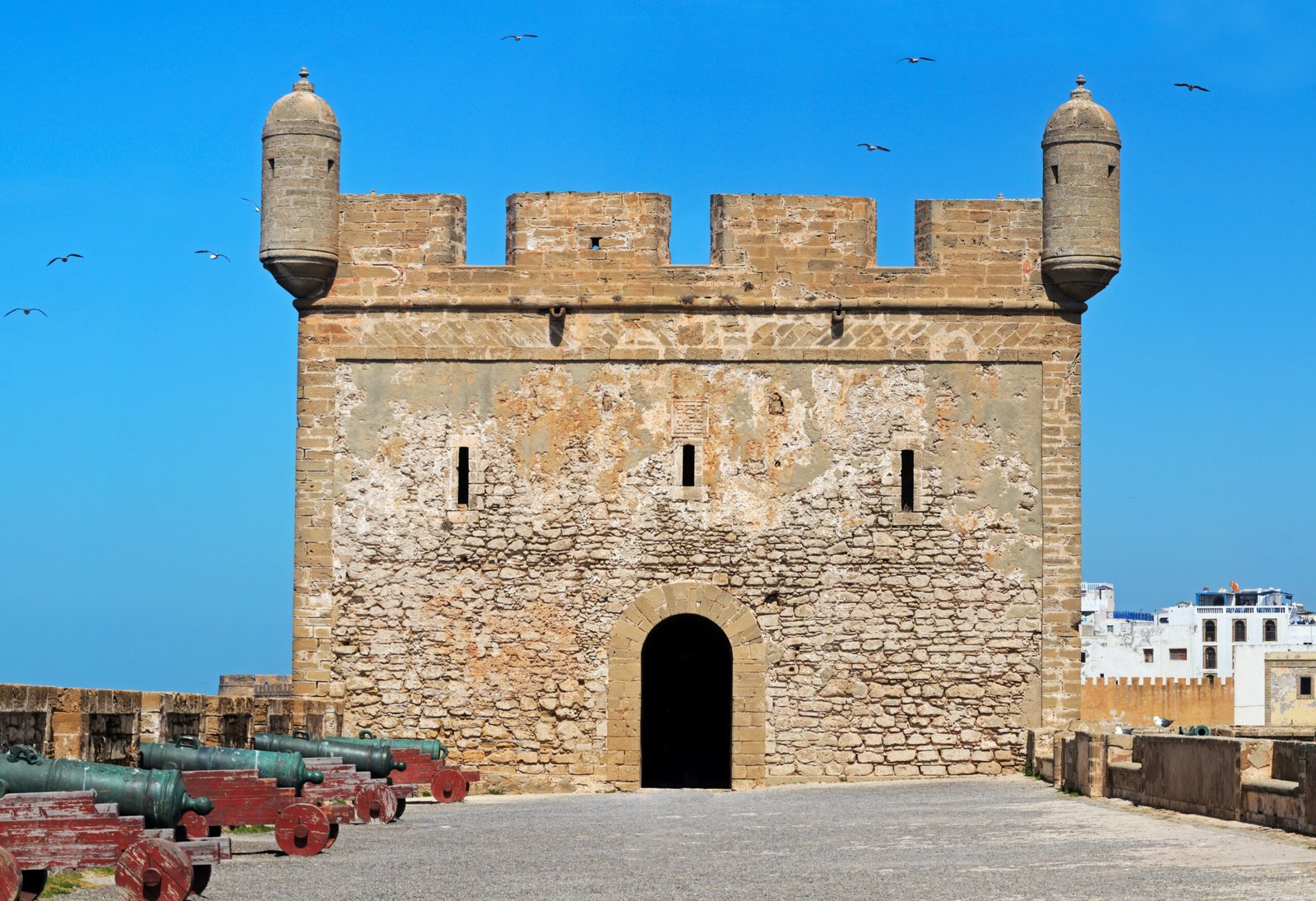 Medieval fortress of Castelo Real of Mogador. Essaouira, Morocco, the Atlantic coast, North Africa.
